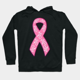 Breast Cancer Awareness Ribbon With Filigree Hoodie